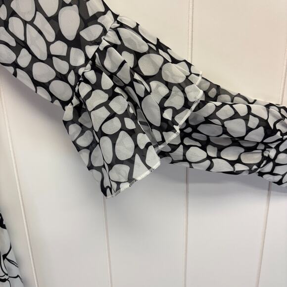 Misslook Women's Unique Artsy Maxi Dress Size S Quiet Luxury Old Money Chic NWT - Picture 6 of 10